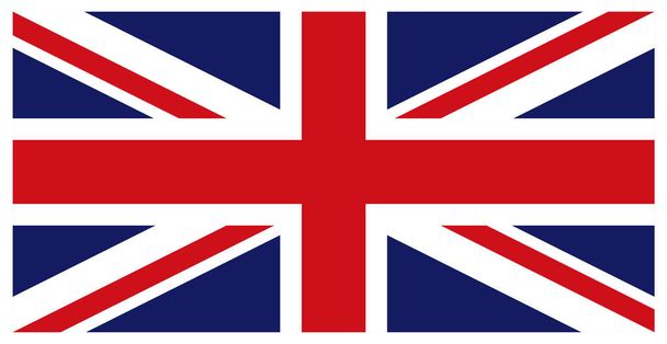 Yhdistyneen kuningaskunnan lippu. Ison-Britannian lippu, Britannian lippu, Unionin Jack, - Vektori, kuva