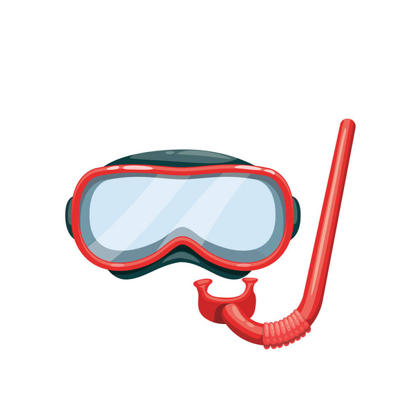 Diving mask and snorkel icon. Vector illustration. - Vektor, Bild