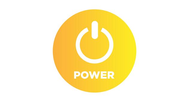 Power icon Illustratie op de witte achtergrond - Foto, afbeelding