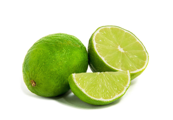 Fresh lime isolated on white - Photo, image