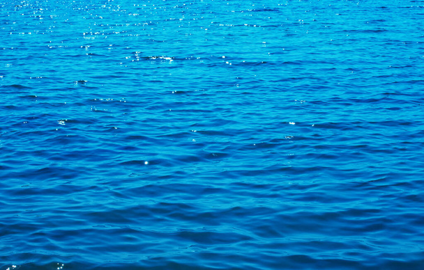 Eau de mer bleue texture de fond - Photo, image