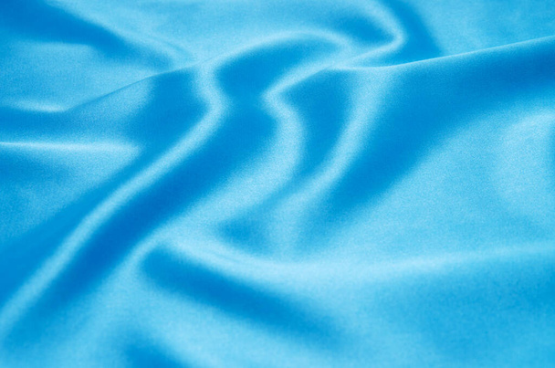 Kék szatén háttér textúra - Fotó, kép