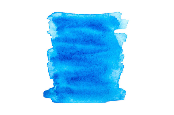 Blue abstract background in watercolor style - Photo, image