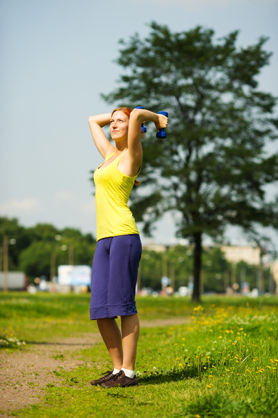 Woman exercising - Foto, Imagem