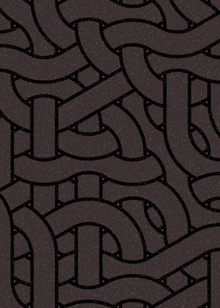 барвиста плитка з безшовним випадковим переплетенням хвилястих ліній візерунком, ілюстрація дизайну тла з'єднання мистецтва
   - Вектор, зображення