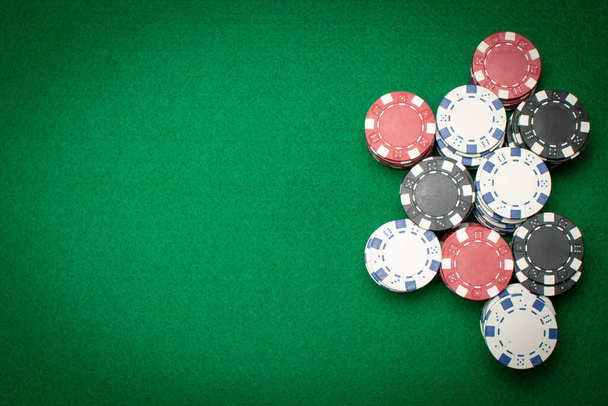 joueur de carte de poker jetons de casino de jeu
 - Photo, image