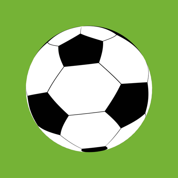 cartone animato fotball pallone da calcio su sfondo verde
 - Vettoriali, immagini