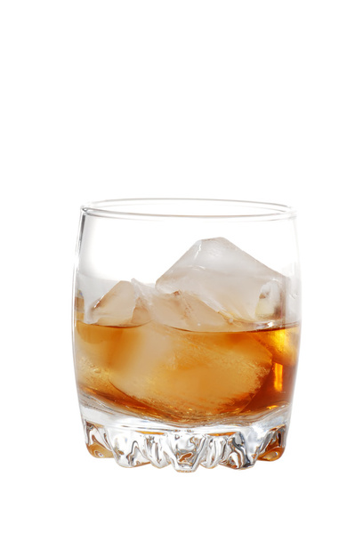 Isolated scotch on the rocks - Foto, imagen
