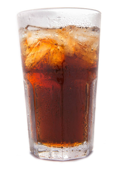 Glas Cola mit ic - Foto, Bild