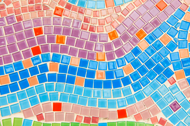 Fundo de azulejo colorido envidraçado
 - Foto, Imagem