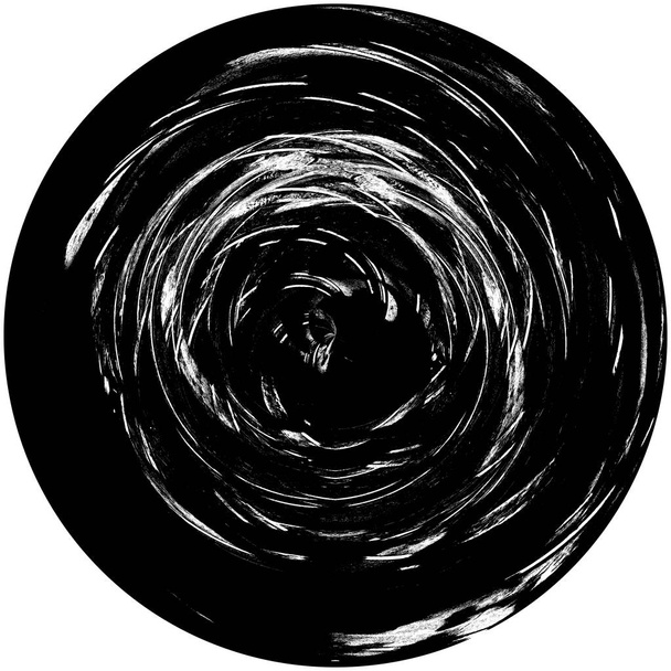 Blot de tinta abstracta. Grunge Black Brush Sample. Textura de pincelada oscura aislada en blanco. Elemento de recubrimiento
 - Foto, Imagen