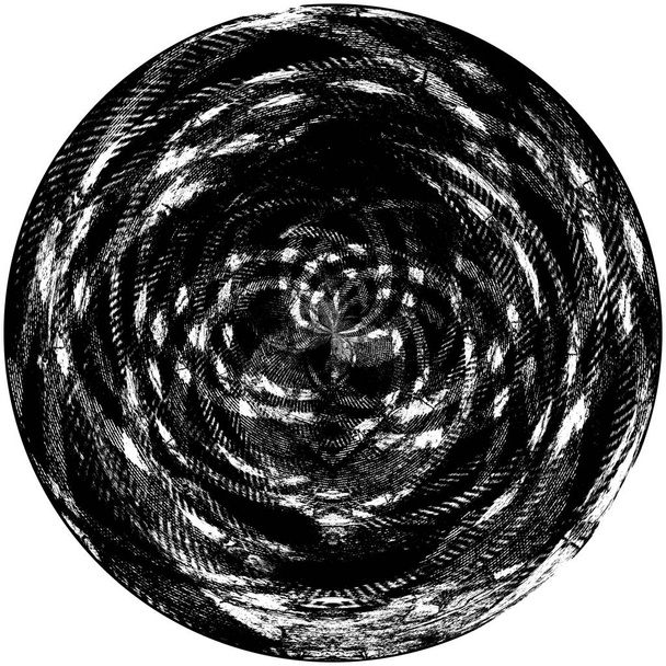 Absztrakt Ink Blot. Grunge fekete kefe minta. Sötét festék Stroke textúra elszigetelt fehér. Lefedési elem - Fotó, kép