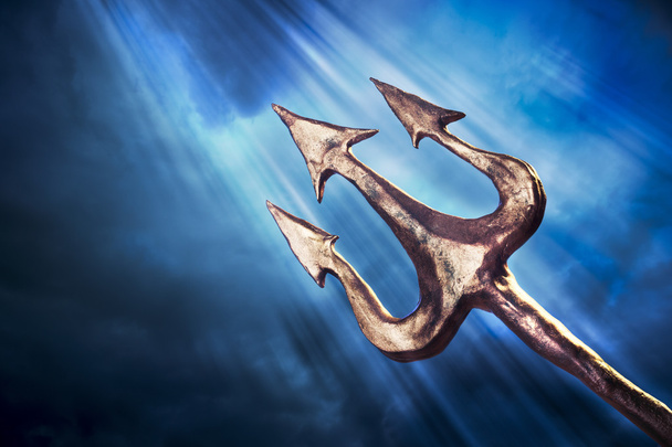 Poseidon van trident - Foto, afbeelding