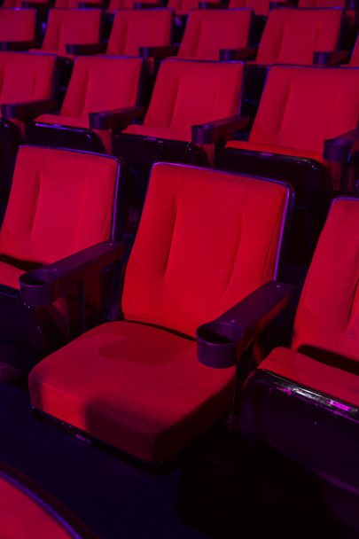 Reihen leerer Theatersitze - Foto, Bild