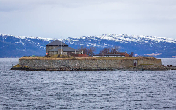 Ilha Munkholmen perto de Trondheim na Noruega - Foto, Imagem