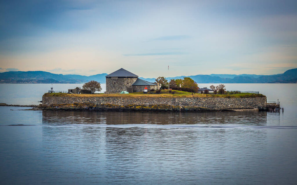 Ilha Munkholmen perto de Trondheim na Noruega  - Foto, Imagem