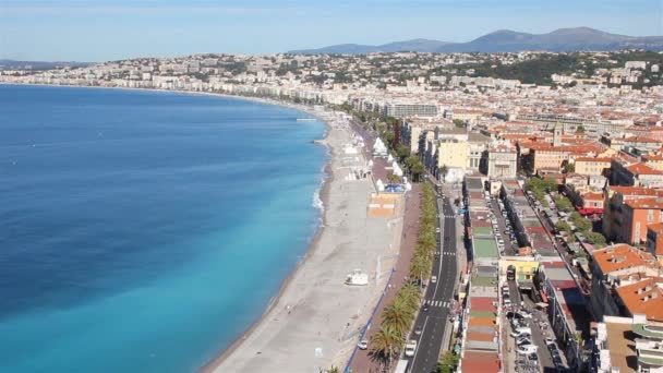 Pohled shora na Nice, Francie - Záběry, video