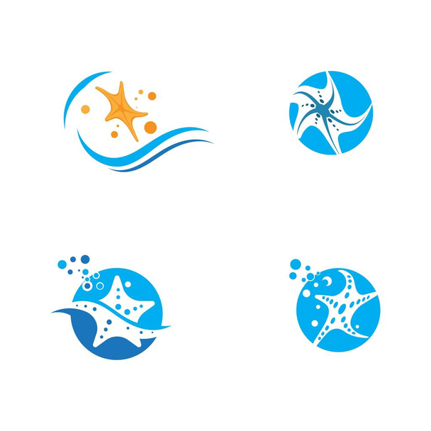 Star sea vector icon illustration design template - Vector, Image