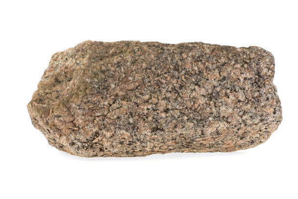 Естественный гранит, камень на белом фоне, изолированный
. - Фото, изображение