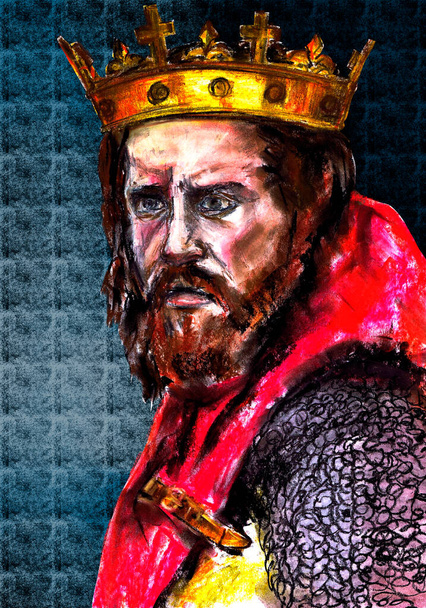Série anglických králů. Edward I the Leggy - Anglický král z dynastie Plantagenet - Fotografie, Obrázek