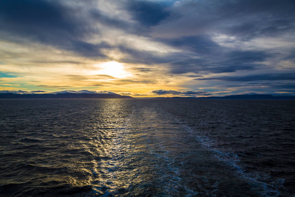 North Norway sea landscape at sunset - Photo, Image