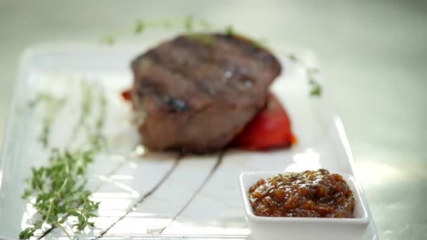 Chefs Signature Meat Dish  - Video, Çekim