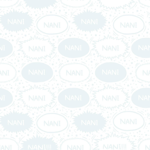 Nani Explosion Seamless Surface Pattern Design. Nani a.k.a. What in Japanese - Photo, Image
