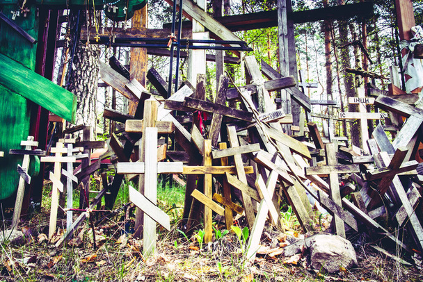 Svaté místo východní ortodoxní církve - Grabarka, Polsko - Fotografie, Obrázek