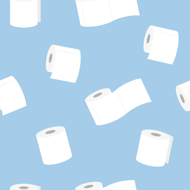 tekercs WC-papír zökkenőmentes minta - Vektor, kép