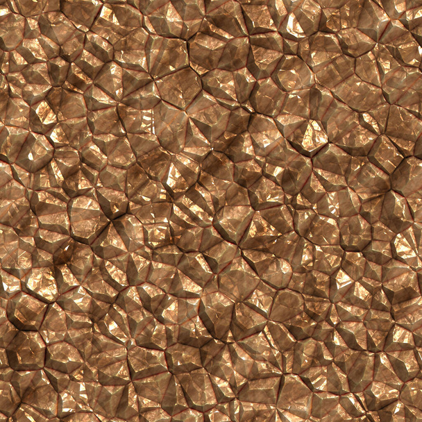 Nahtloses Muster aus Metallkristallen - Foto, Bild