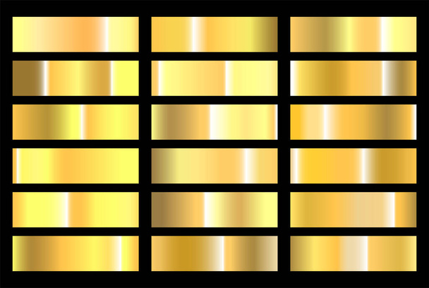 Abstrakt Zlaté pozadí textury design pro rám, stuha, mince, abstraktní. vektorová ikona pro hladký vzorek. Světlý, realistický, elegantní, lesklý, kovový a zlatý gradient pro rám, stuhu, mince - Vektor, obrázek
