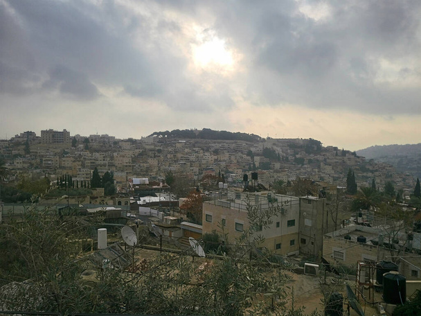 Πρωινή θέα στην Ιερουσαλήμ. Ισραήλ. - Φωτογραφία, εικόνα