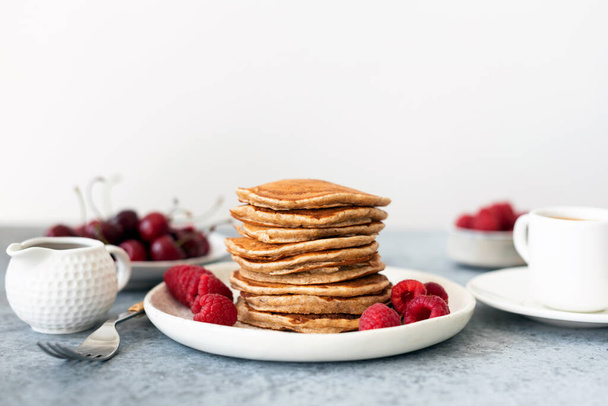 Healthy oat Pancakes - Foto, imagen