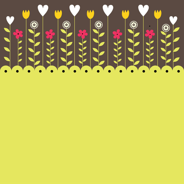 Colorful Spring flowers . Vector illustration - Vector, afbeelding