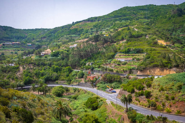 Small town in mountains on Canary islands, Spain  - Fotoğraf, Görsel