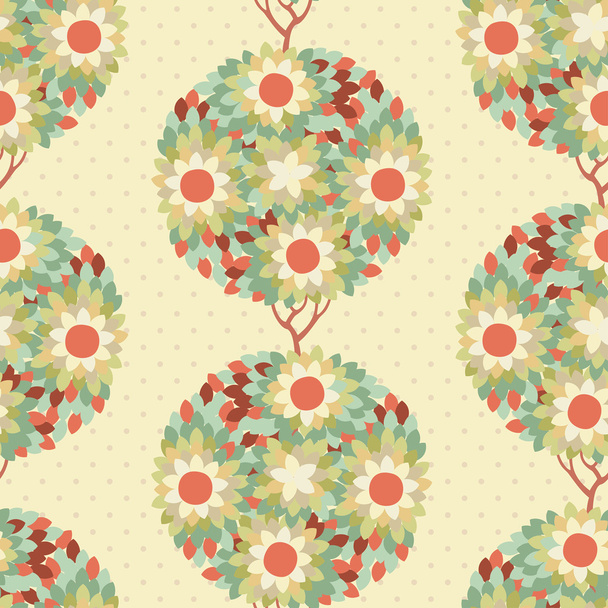 Floral vector seamless pattern. - Vecteur, image