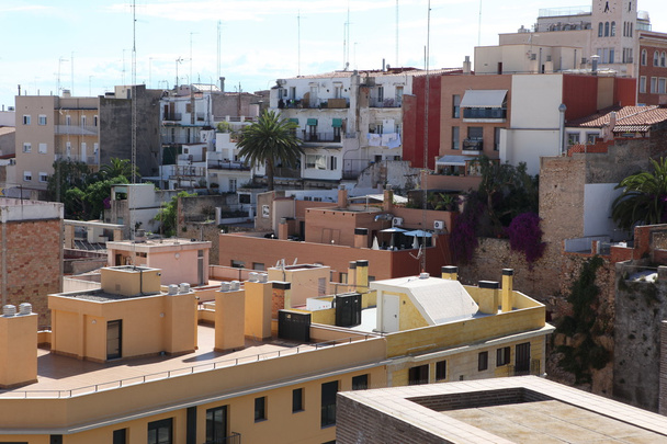 stavby a střechy, Tarragona, Španělsko - Fotografie, Obrázek