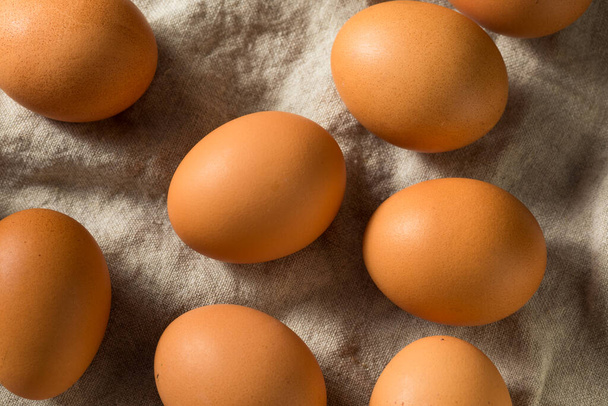 Raw Organic Brown Eggs Ready to Cook - Photo, image