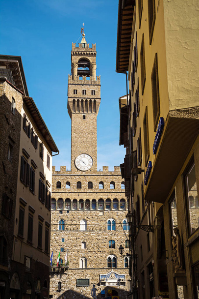 Башня "Палаццо Веккьо", Флоренция, Тоскана, Италия
. - Фото, изображение