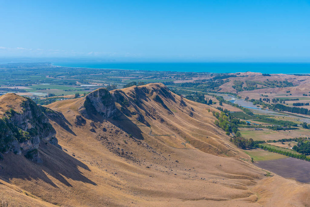 Szczyt Te Mata niedaleko Hastings, Nowa Zelandia - Zdjęcie, obraz