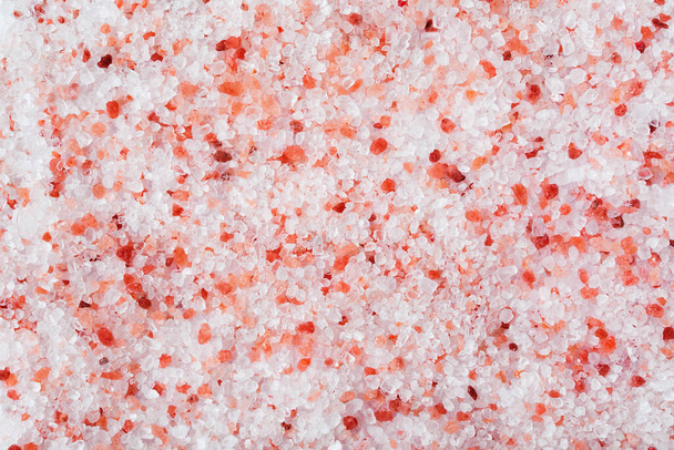 Himalayan pink salt background. Closeup. - Фото, изображение