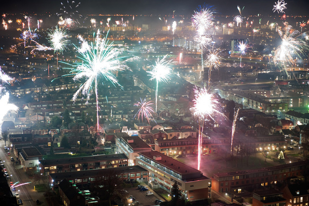 Fuochi d'artificio alla vigilia di Capodanno
 - Foto, immagini