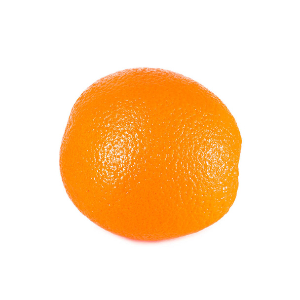 Una fruta naranja brillante madura entera aislada sobre fondo blanco
 - Foto, imagen