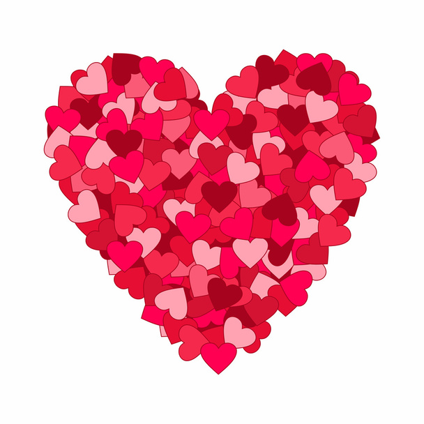 Valentines day hearts - Vector, Image