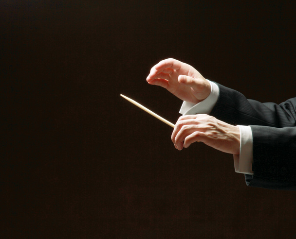 Karmester 's kezet a stafétabotot koncert - Fotó, kép