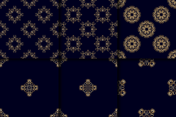 Seamless ornament on background. Floral ornament on background. Texture for wallpapers and backgrounds. Wallpaper pattern - ベクター画像
