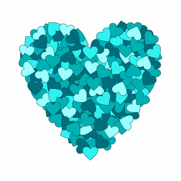 Valentines day hearts - Vector, Image