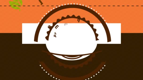 Escalonamento fácil abrandar com animação de efeito de primavera de pacote de alimentos de aveia brilhante exibido como lanche quente fresco saboroso em uma casa de padaria vendendo produtos de nutrição doce - Filmagem, Vídeo