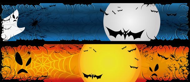 Halloween banners set - Vector, Image
