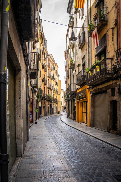 Stadsgezicht van Girona in Catalonië, Spanje - Foto, afbeelding